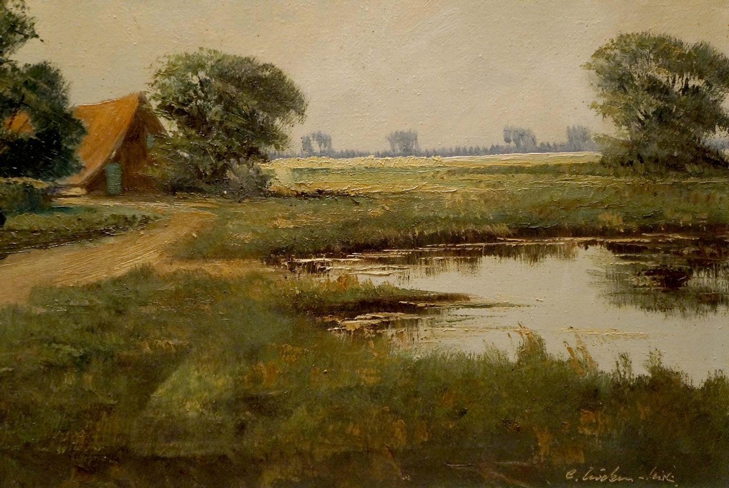 Oil painting Pasture