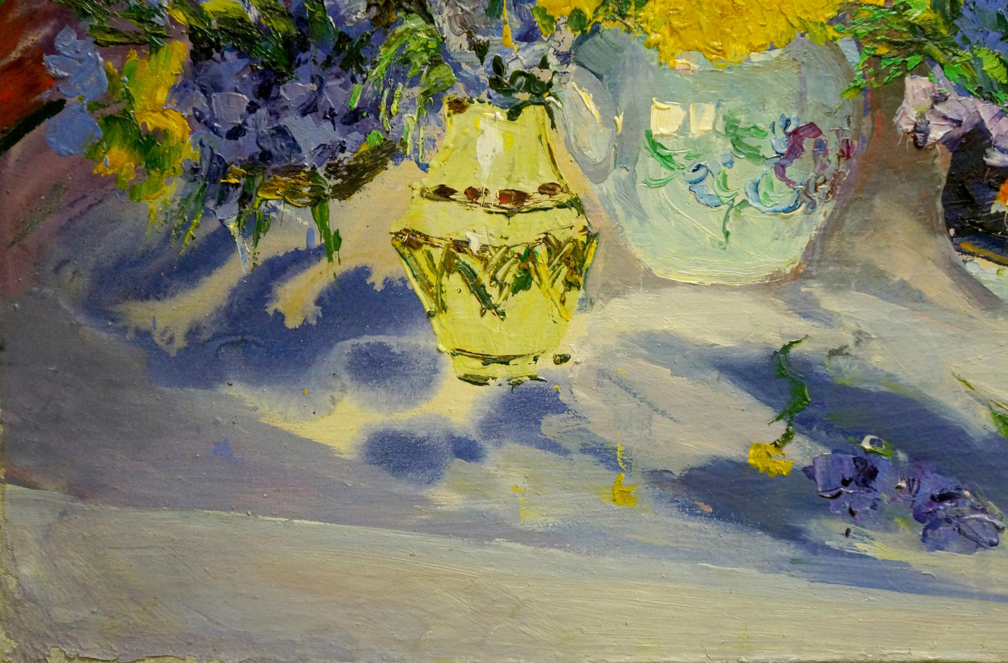 Oil painting Flowers in pots Shapovalov Sergey Gavrilovich