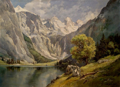 Oil painting Mountain beauty Rudolf Rodel