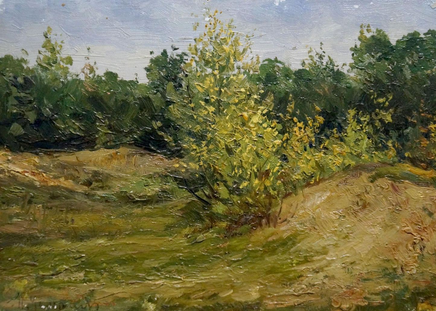 Oil painting On a wooded hill Petr Chernyshevsky