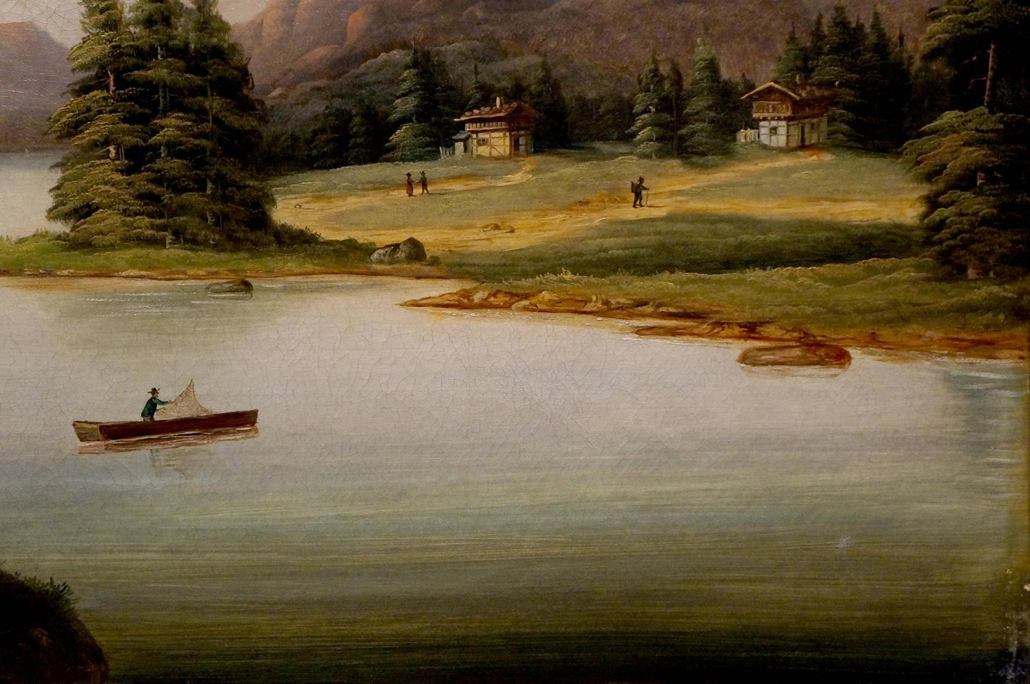 Oil painting Casting Lines on the River Unknown artist