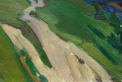 Oil painting Rural landscape Vyazovsky Lev Vsevolodovich