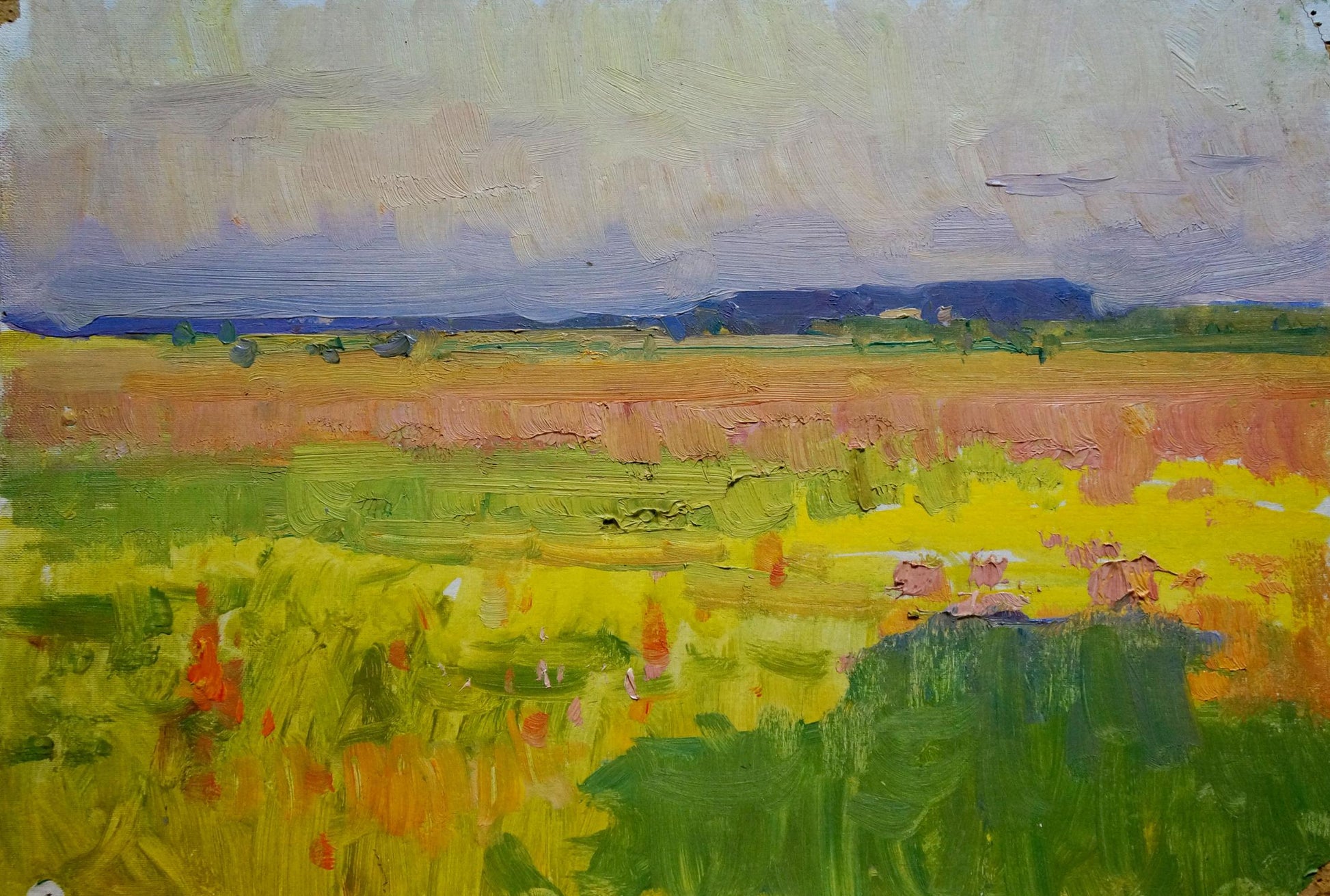Oil painting Field landscape Koshtelyanchuk Leonty Filippovich