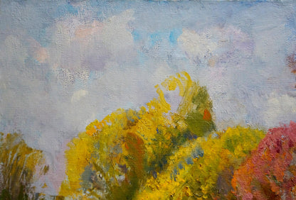 Oil painting Autumn colors Mynka Alexander Fedorovich