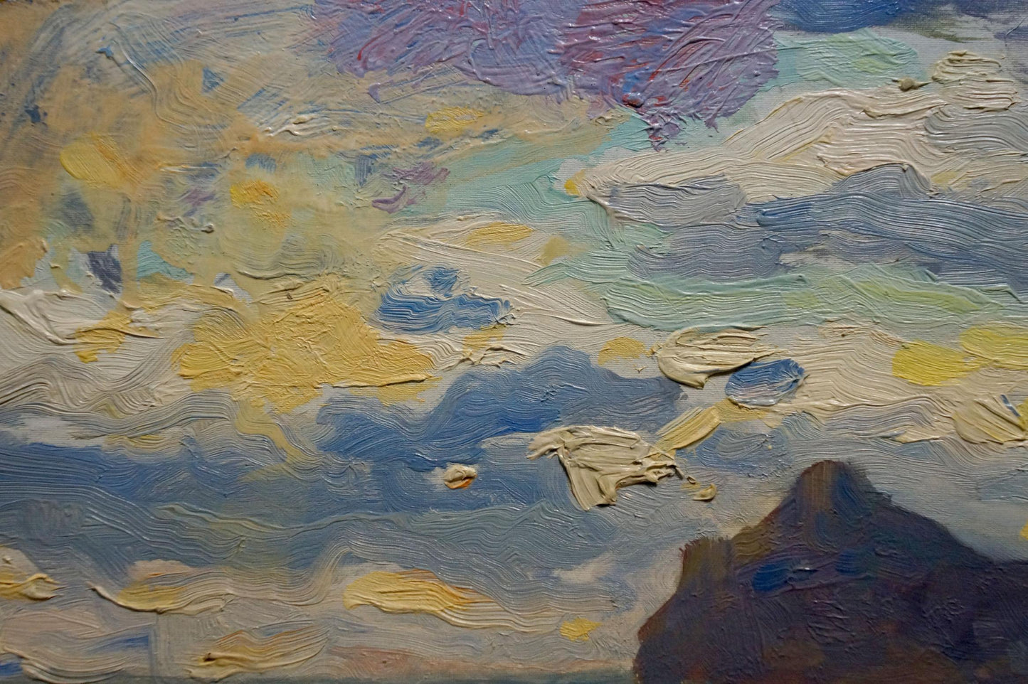 Oil painting Evening seascape Arkady Strelov
