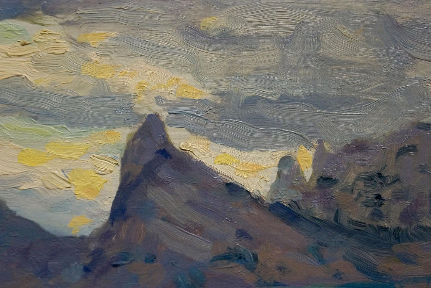 Oil painting Evening seascape Arkady Strelov