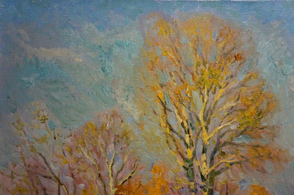 Oil painting Waiting for the winter Mynka Alexander Fedorovich