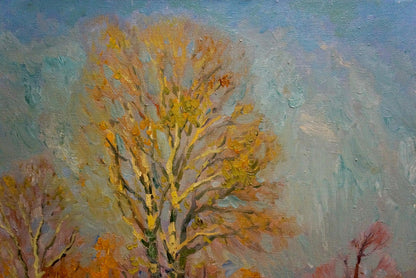 Oil painting Waiting for the winter Mynka Alexander Fedorovich
