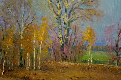 Oil painting Waiting for the winter Mynka Alexander Fedorovich