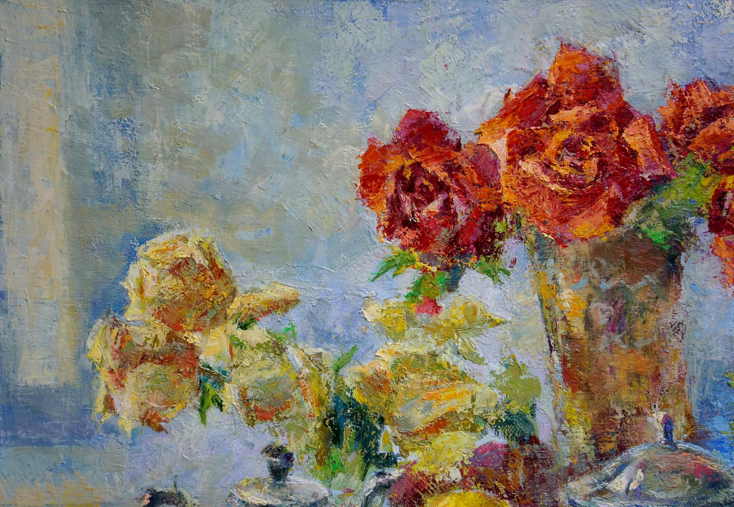 Oil painting Flowers Dragomirova Nina Stepanovna