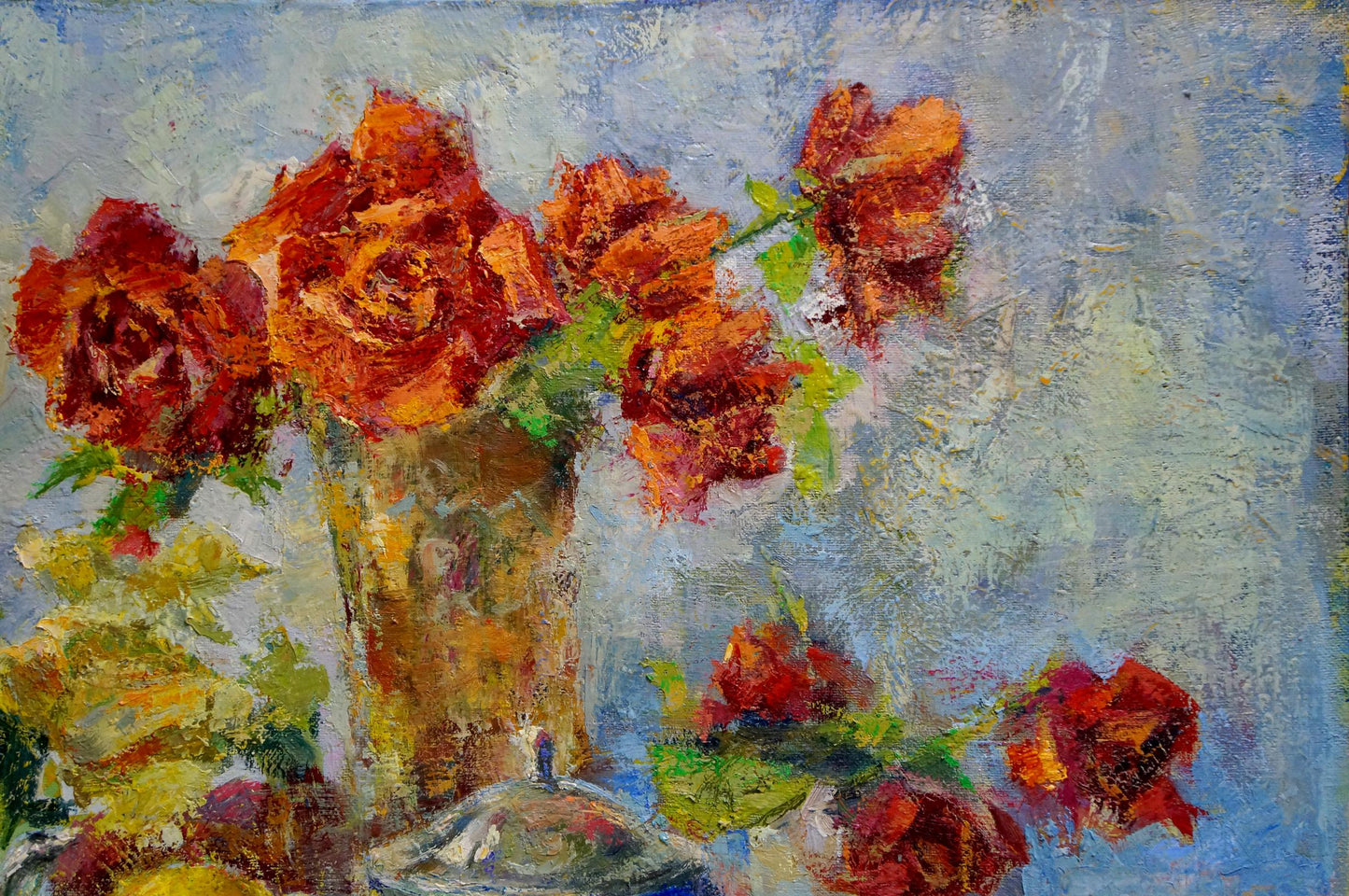 Oil painting Flowers Dragomirova Nina Stepanovna