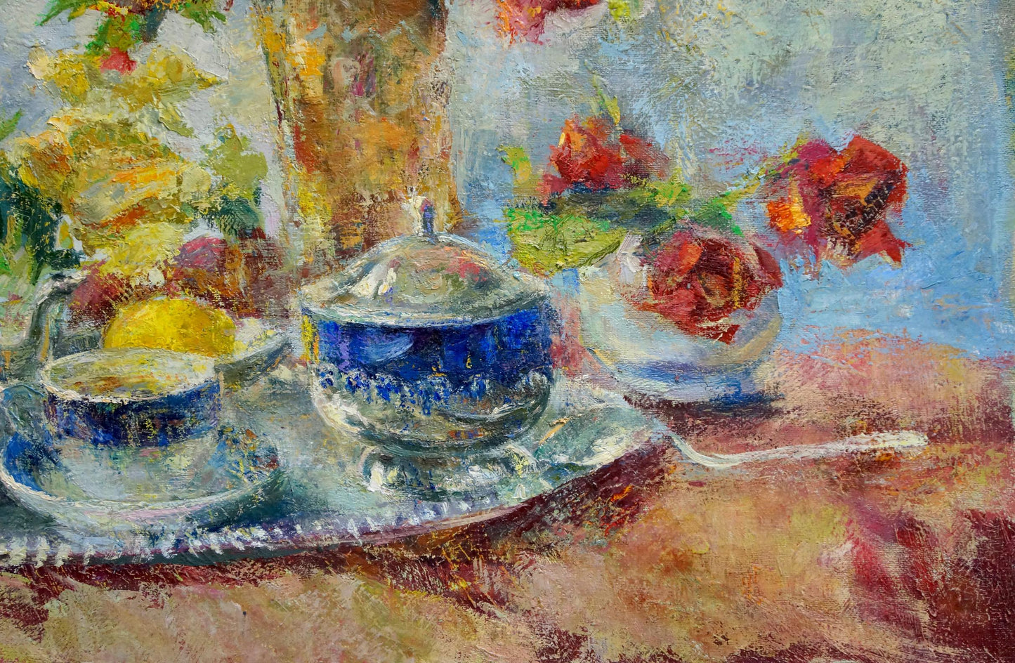 Oil painting Flowers Dragomirova Nina Stepanovna