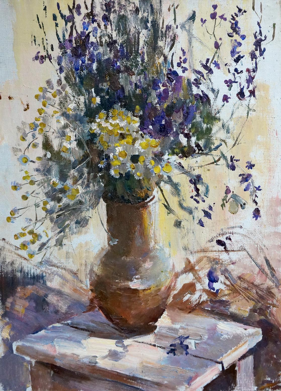 Oil painting Flowers Lyudmila Polyakova