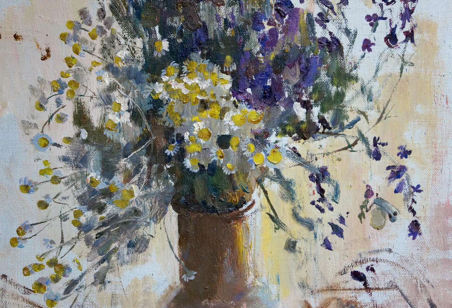 Oil painting Flowers Lyudmila Polyakova