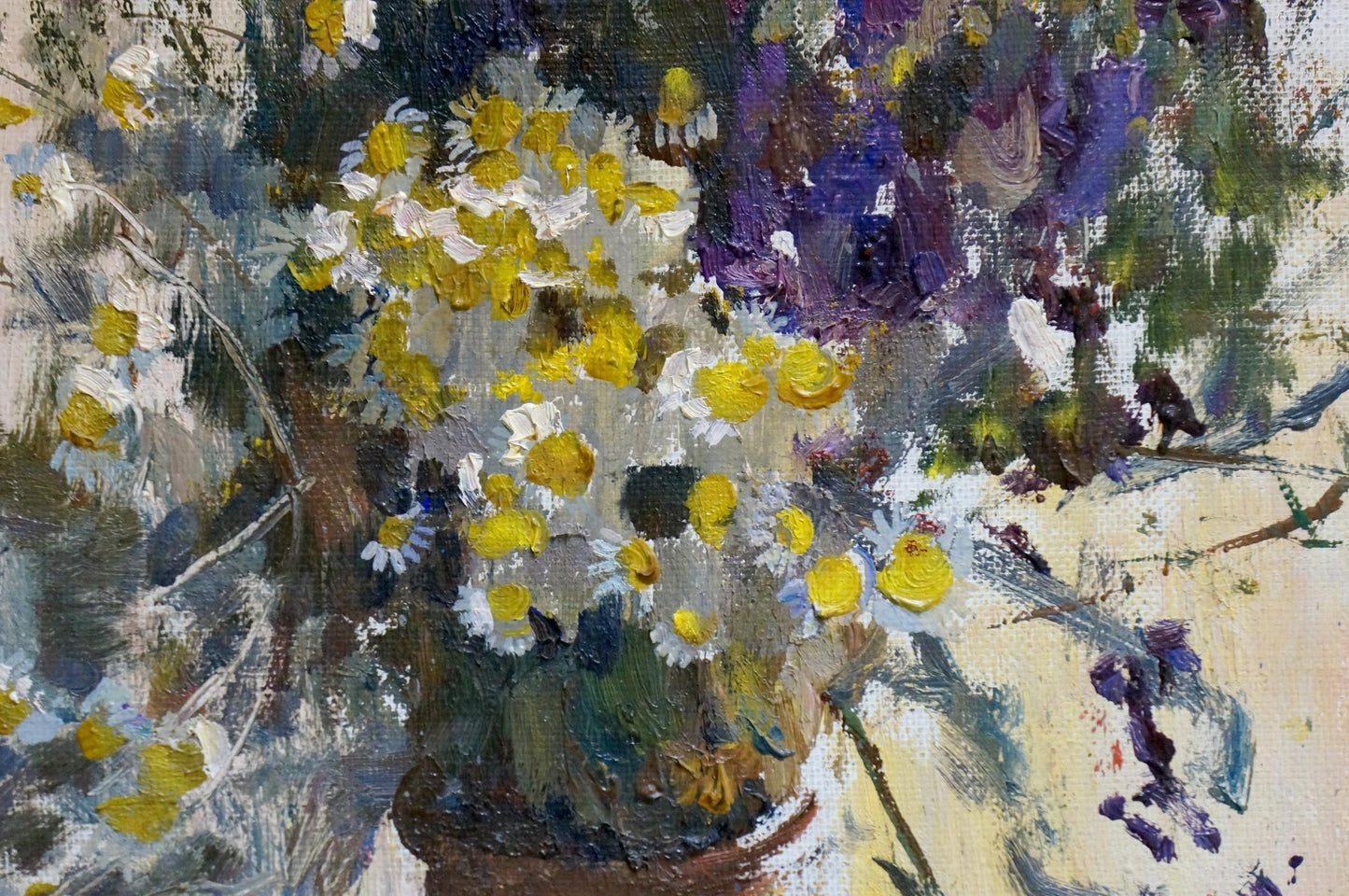 Oil painting Flowers Lyudmila Polyakova