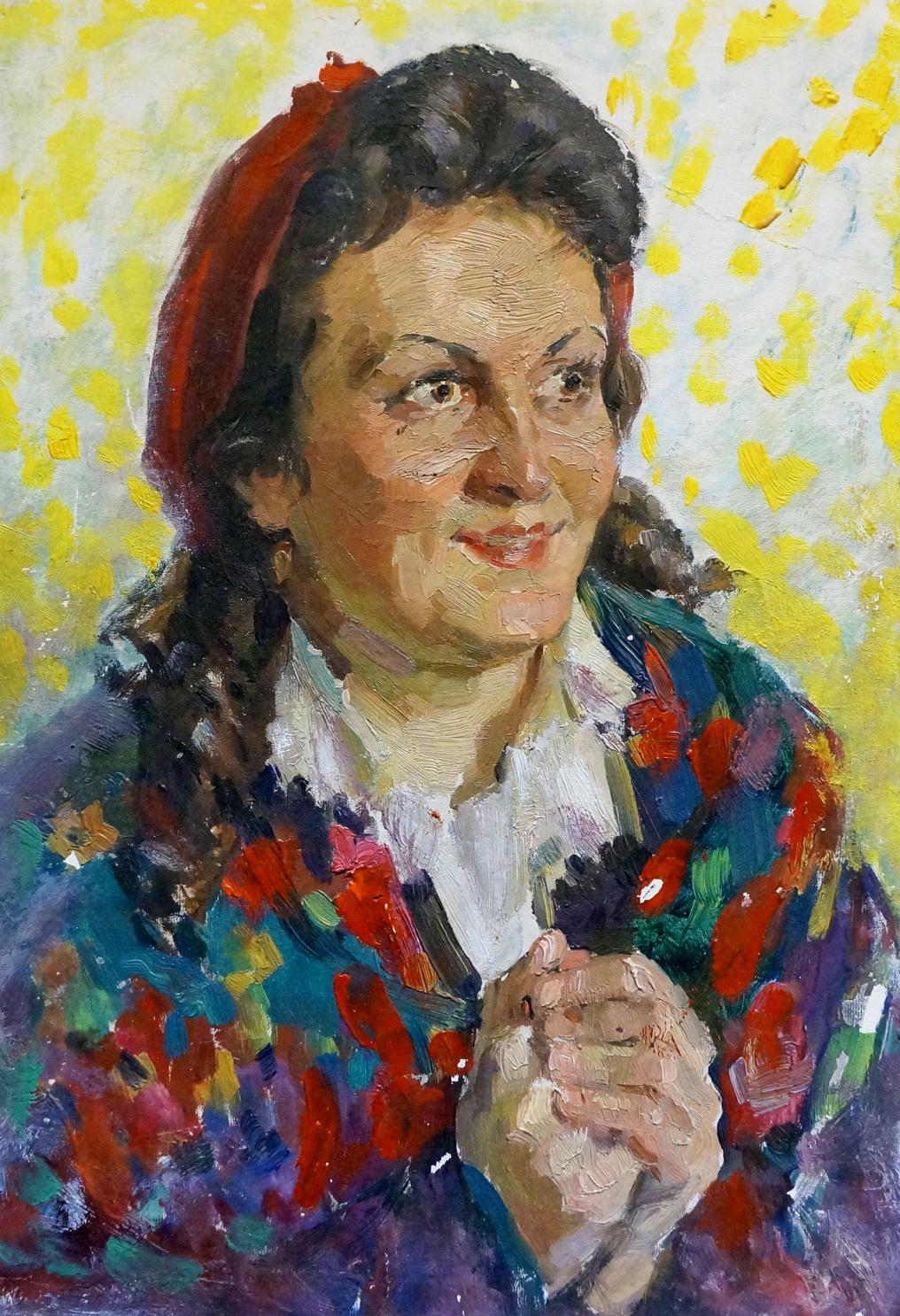 Oil painting Portrait of a woman Sakhnenko Viktor Ivanovich