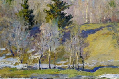Oil painting End of winter Alexander Mynka