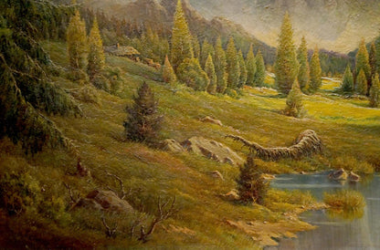 Oil painting Natural wonder F. Fischer