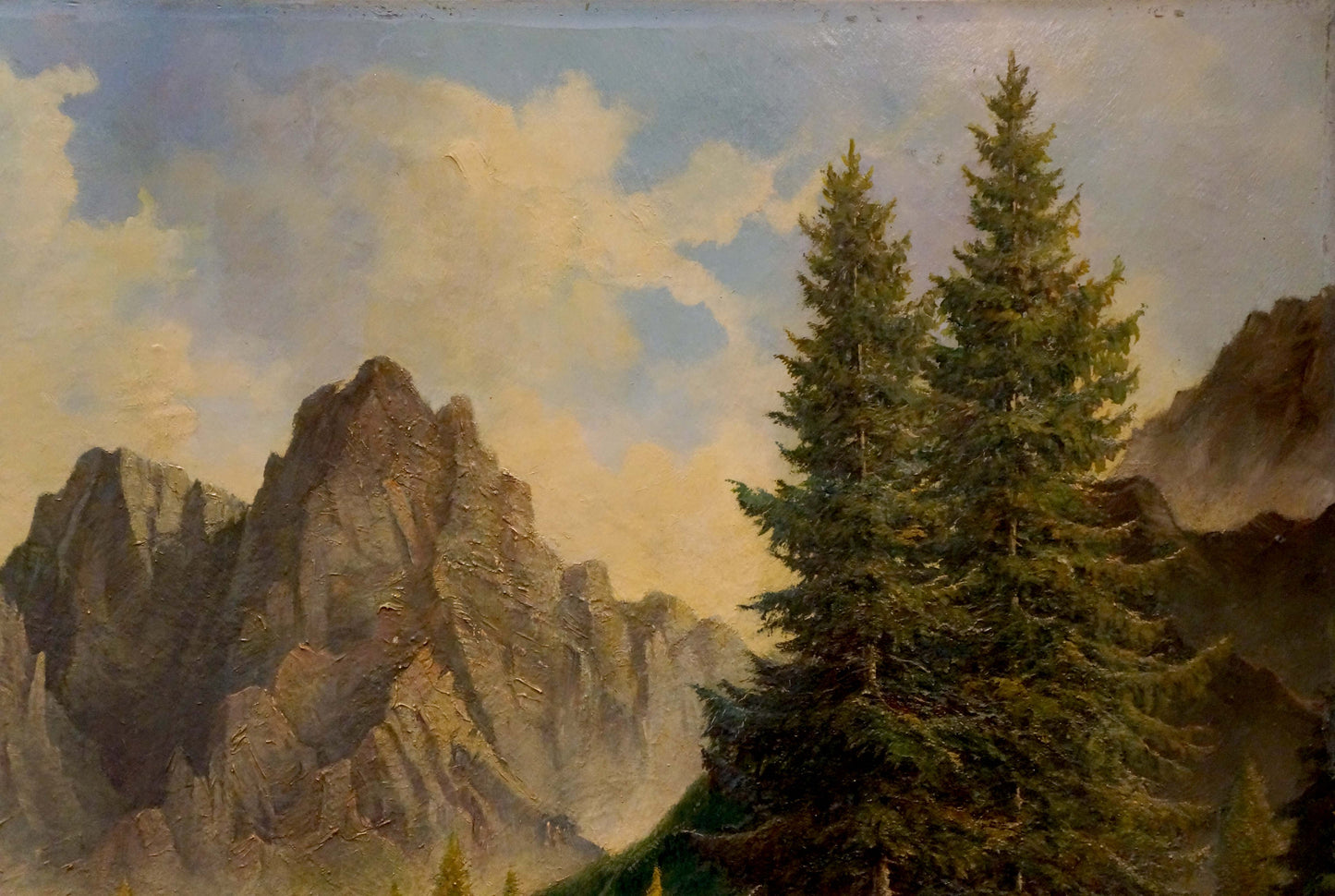 Oil painting Natural wonder F. Fischer