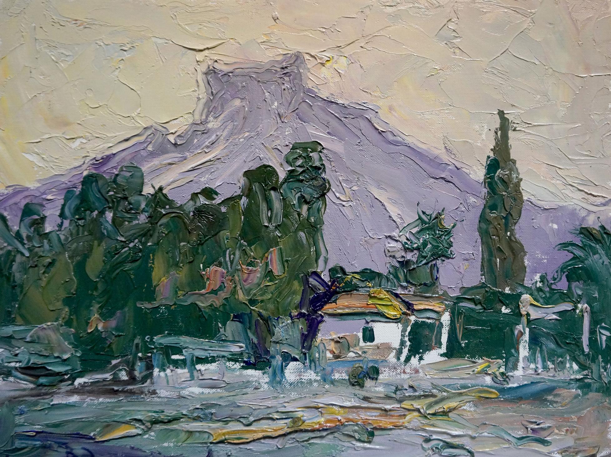 Oil painting Rural landscape Endeberya Victor