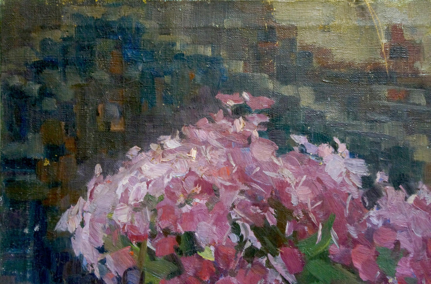 Oil painting Flowers in a vase