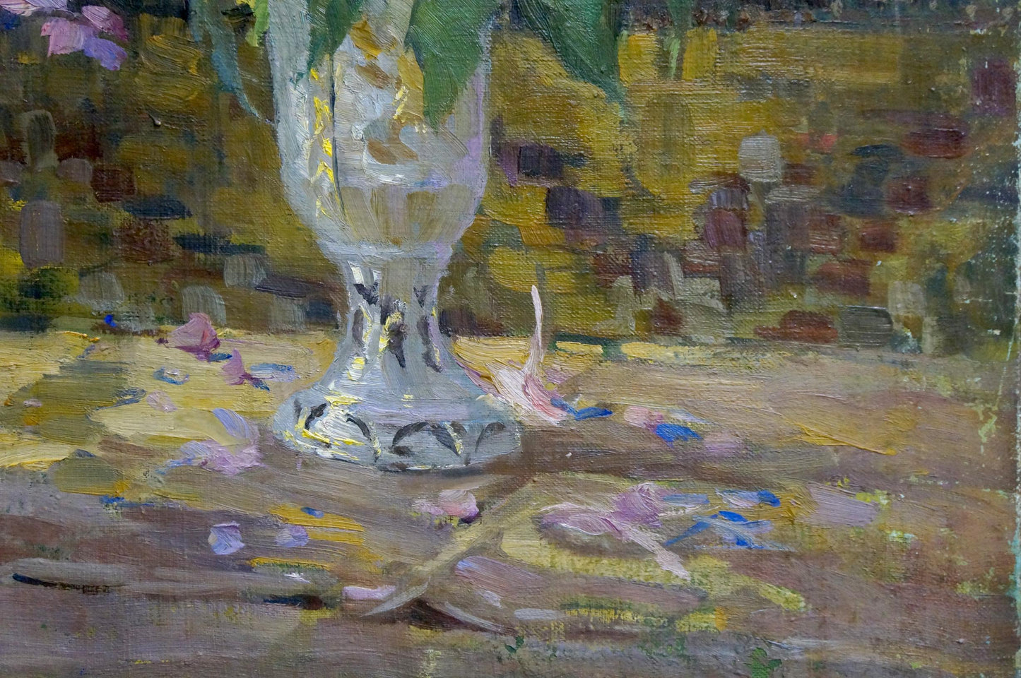 Oil painting Flowers in a vase