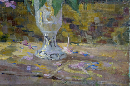 Oil painting Flowers in a vase