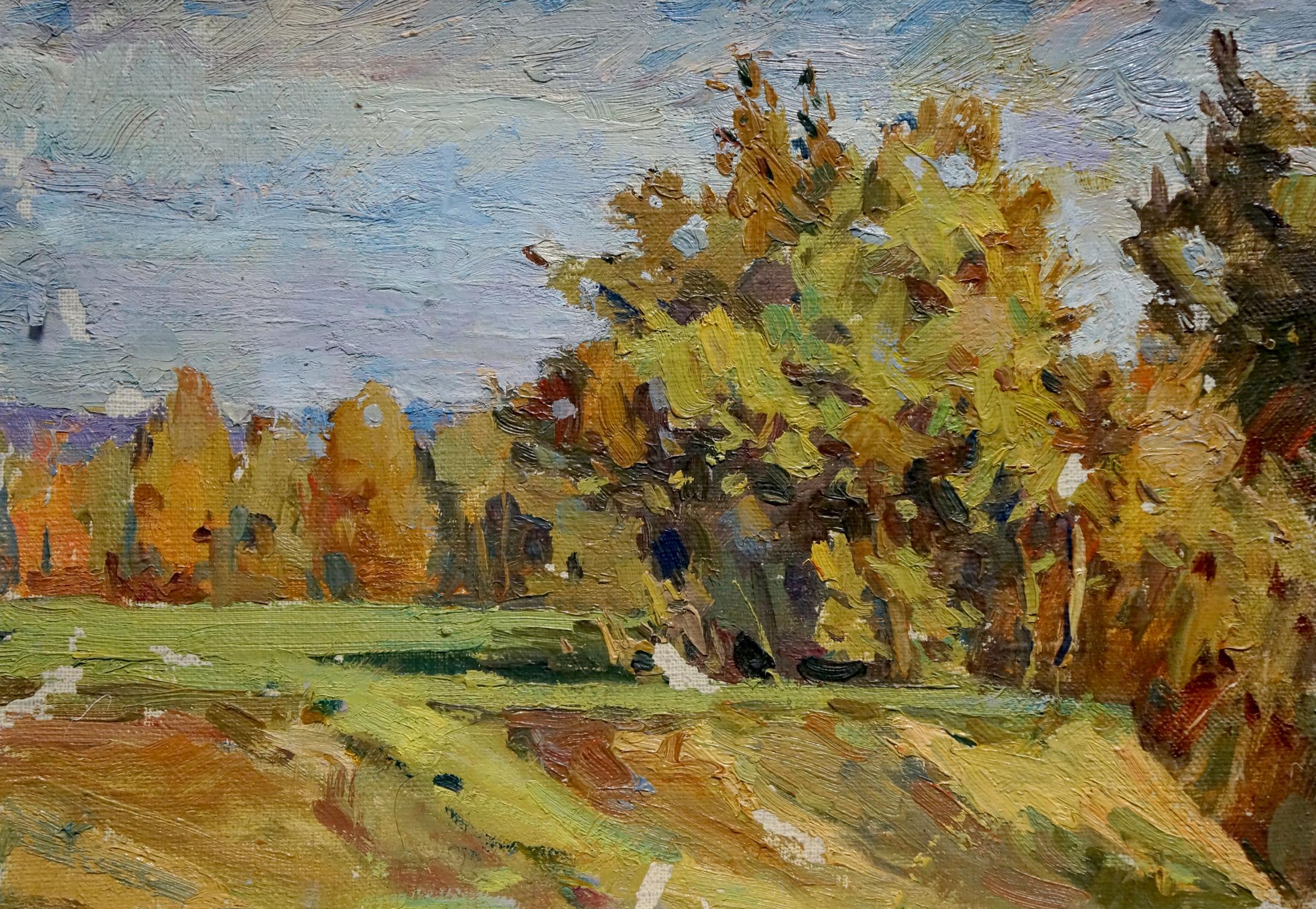 Oil painting Forest landscape Turovsky Mikhail Saulovich