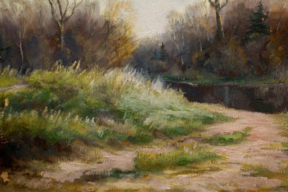 Oil painting After the rain