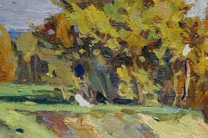 Oil painting Forest landscape Turovsky Mikhail Saulovich