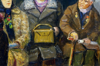 Oil painting Family portrait Popov Igor Alexandrovich