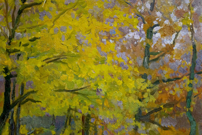Oil painting Autumn has come Mynka Alexander Fedorovich