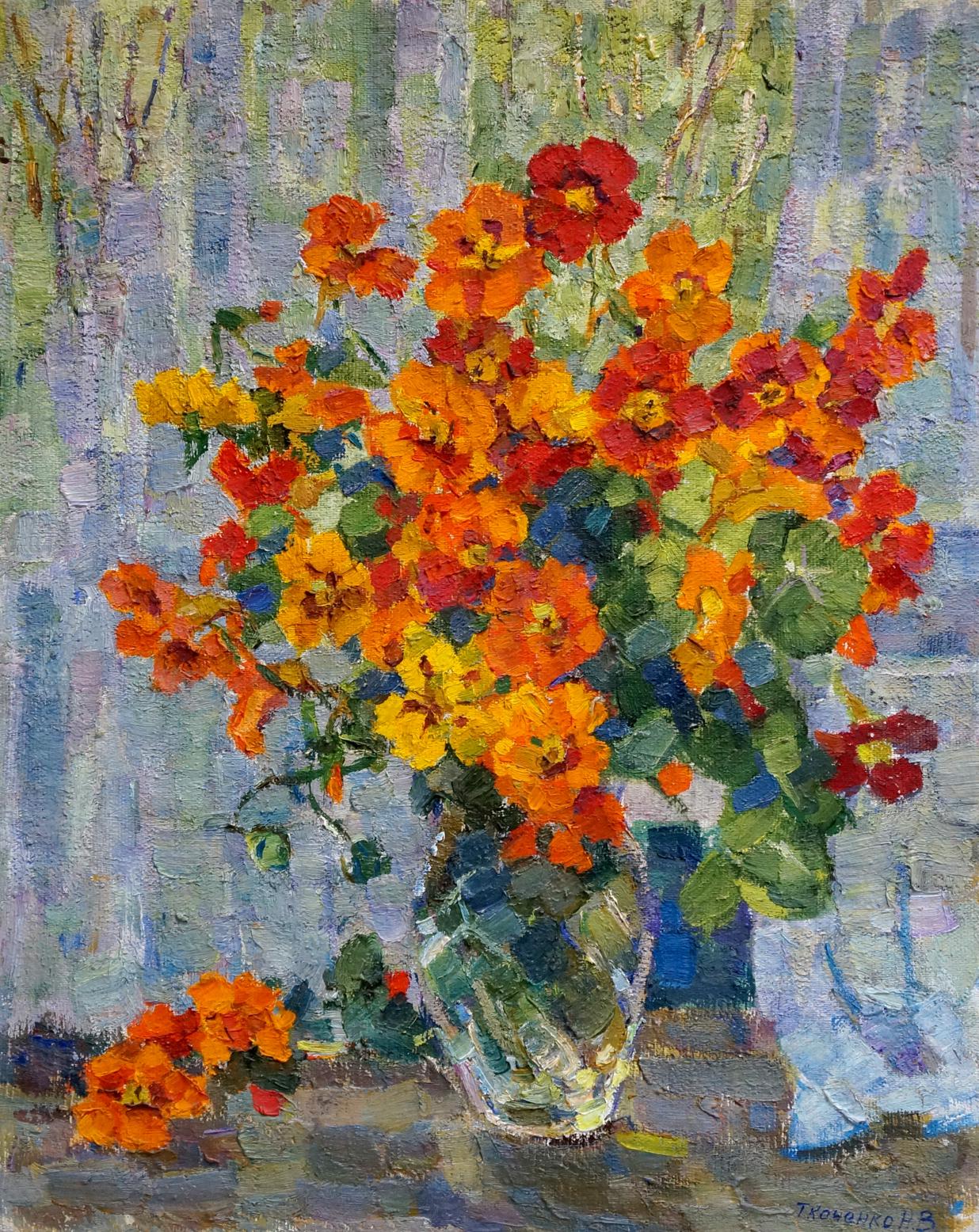 Oil painting Flowers Tkachenko Nina Vasilievna