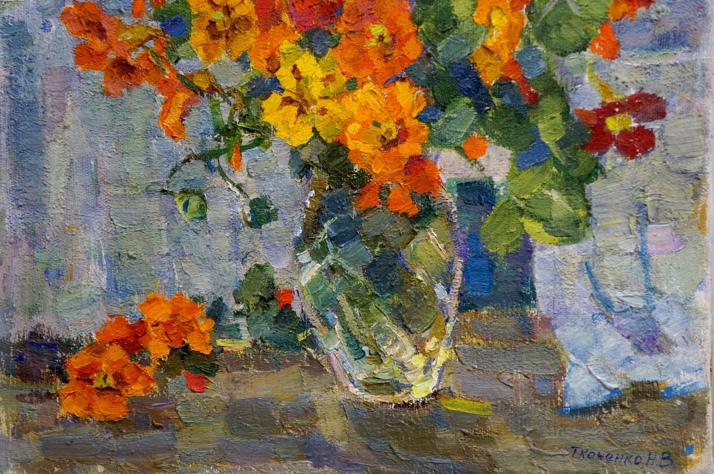 Oil painting Flowers Tkachenko Nina Vasilievna