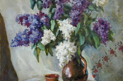 Oil painting Lilac Zhabinsky Leonid Andreevich