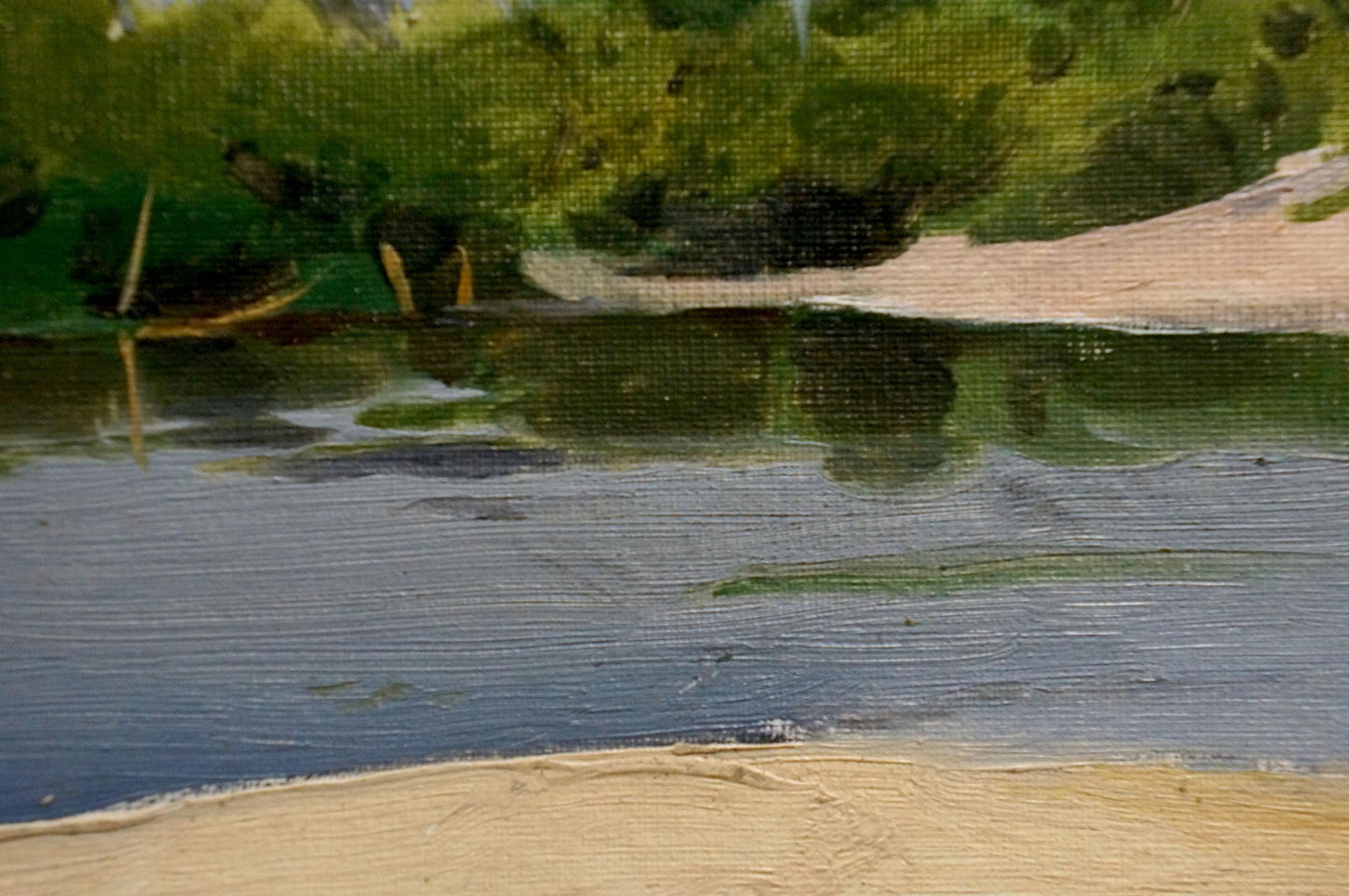 Oil painting On the shore Pyotr Alekseevich Alekseev