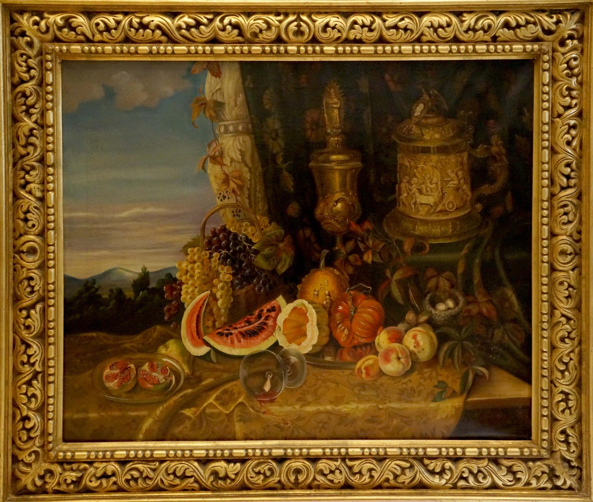 Oil painting Still life with fruit