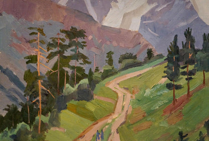 Oil painting Road to the mountains Chernikov Nikolay Vladimirovich