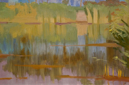 Oil painting By the river Chernikov Nikolay Vladimirovich