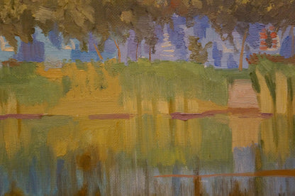 Oil painting By the river Chernikov Nikolay Vladimirovich