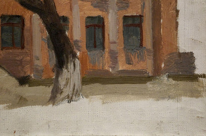 Oil painting In winter Chernikov Nikolay Vladimirovich