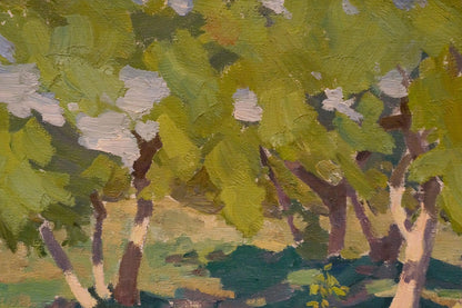 Oil painting Relaxing near the trees Nikolay Chernikov