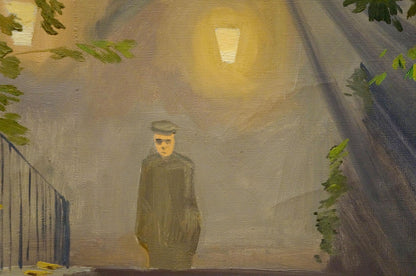 Oil painting Night park Chernikov Nikolay Vladimirovich