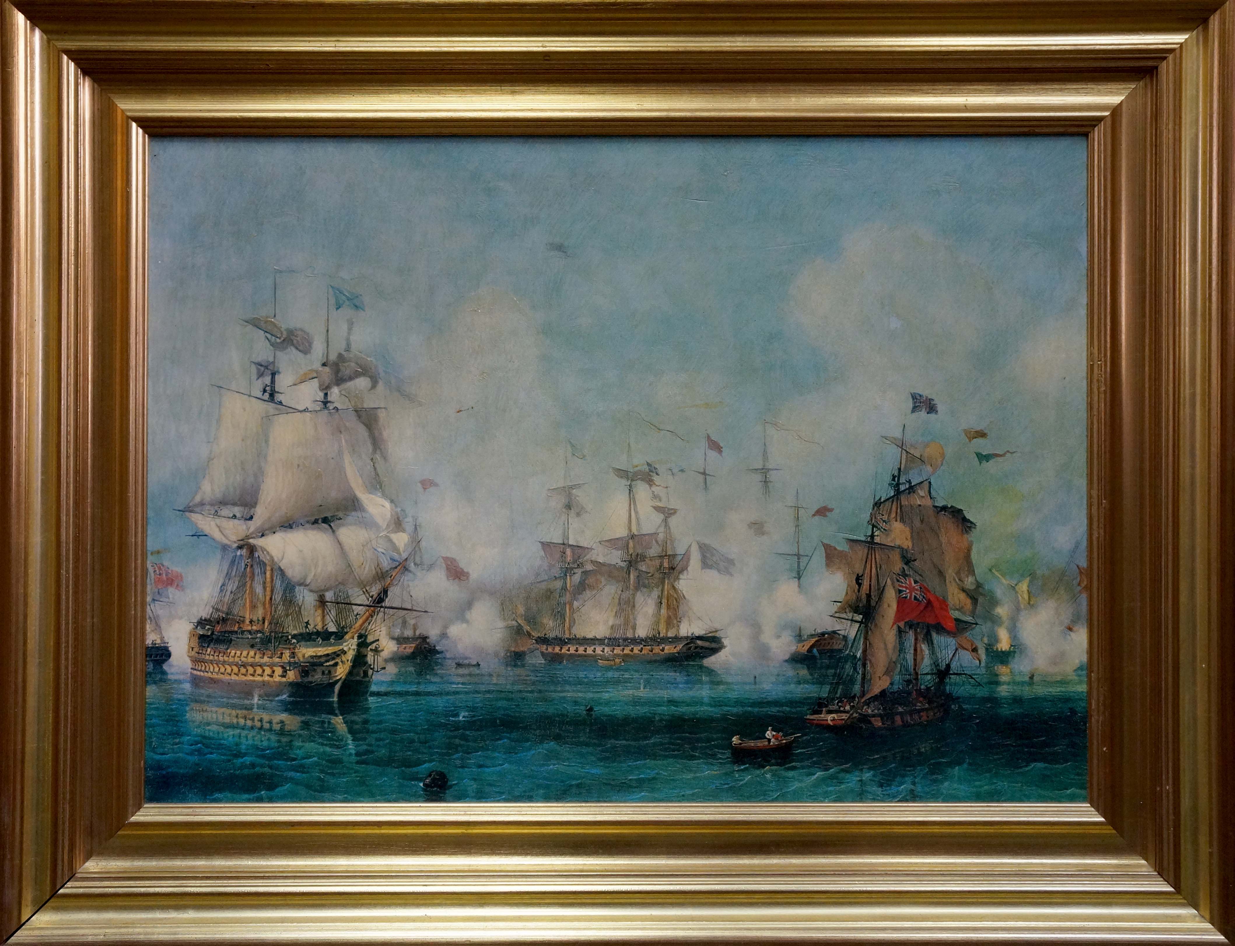 Oil painting Naval battles
