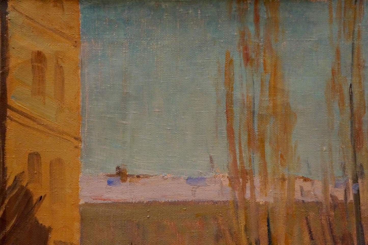 Oil painting Winter landscape Chernikov Nikolay Vladimirovich