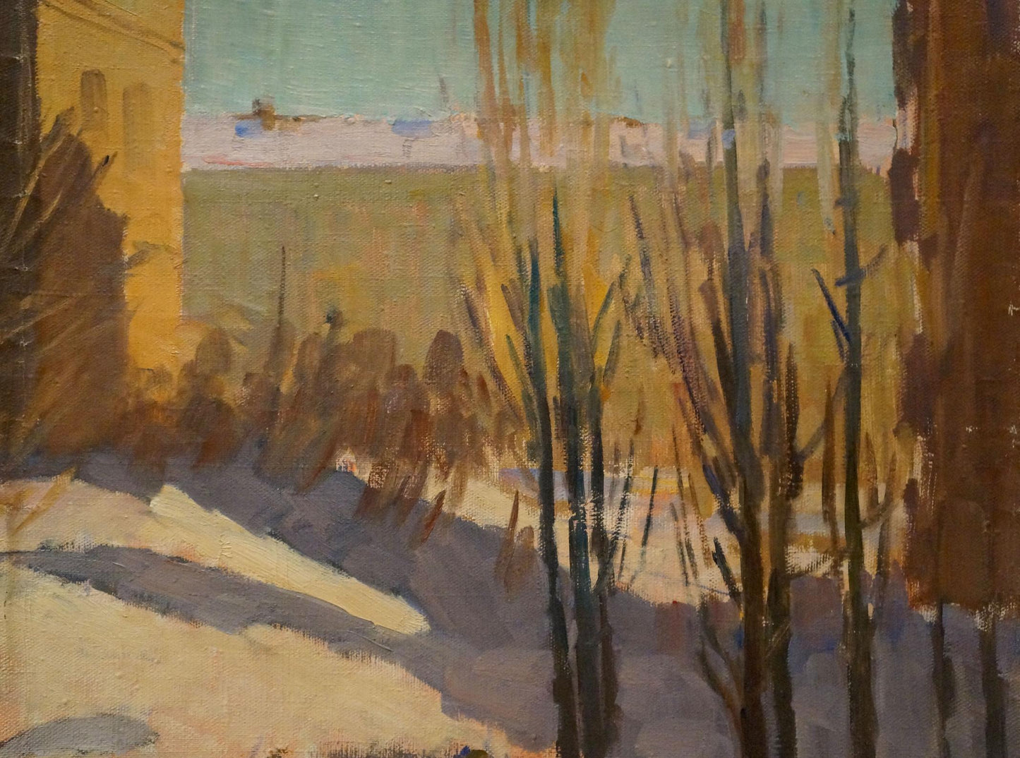 Oil painting Winter landscape Chernikov Nikolay Vladimirovich