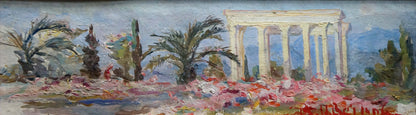 Oil painting Greece landscape Tsvetkova V. P.