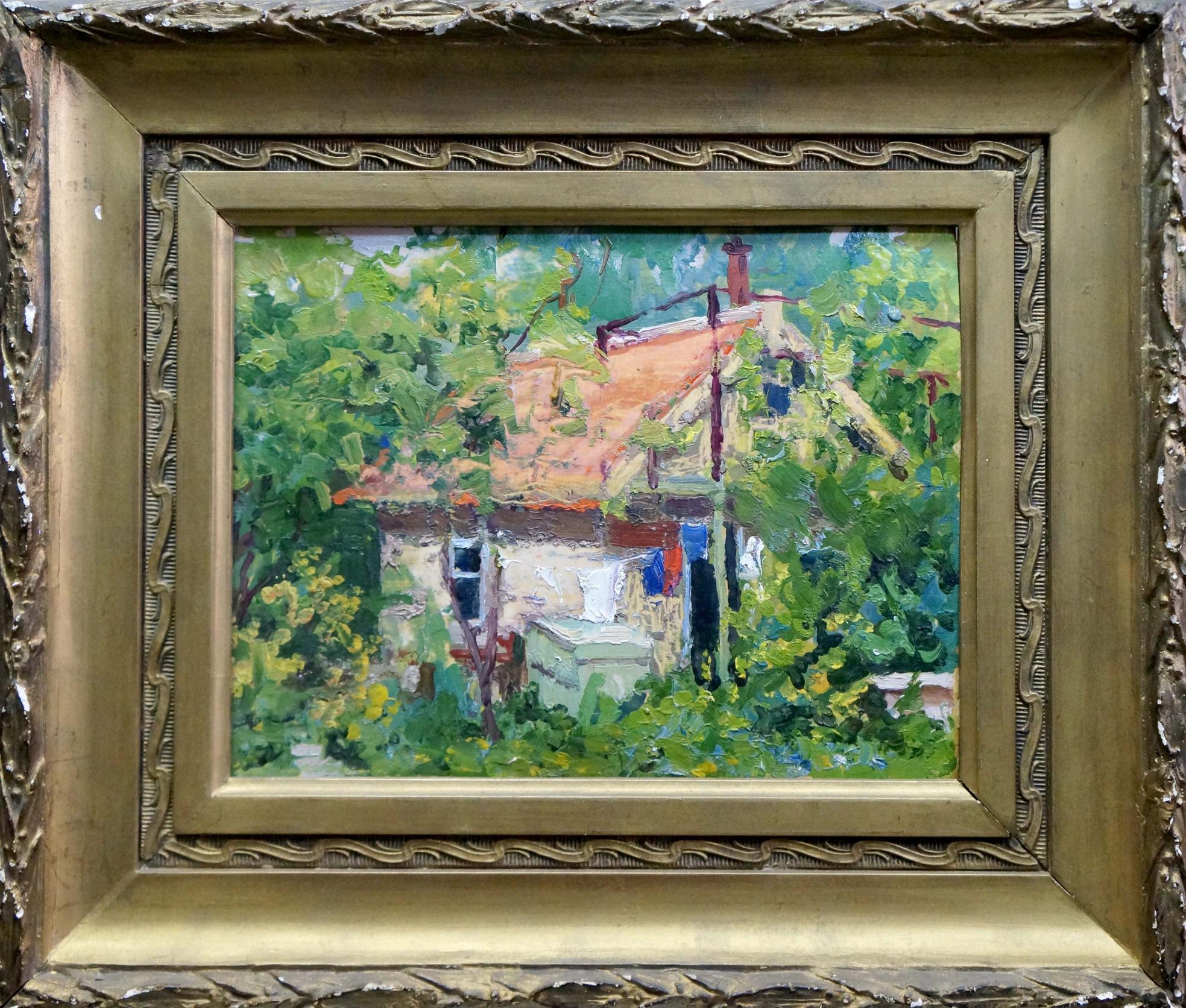 Oil painting Cottage in Zaporozhye Korostelev Vladimir Alexandrovich