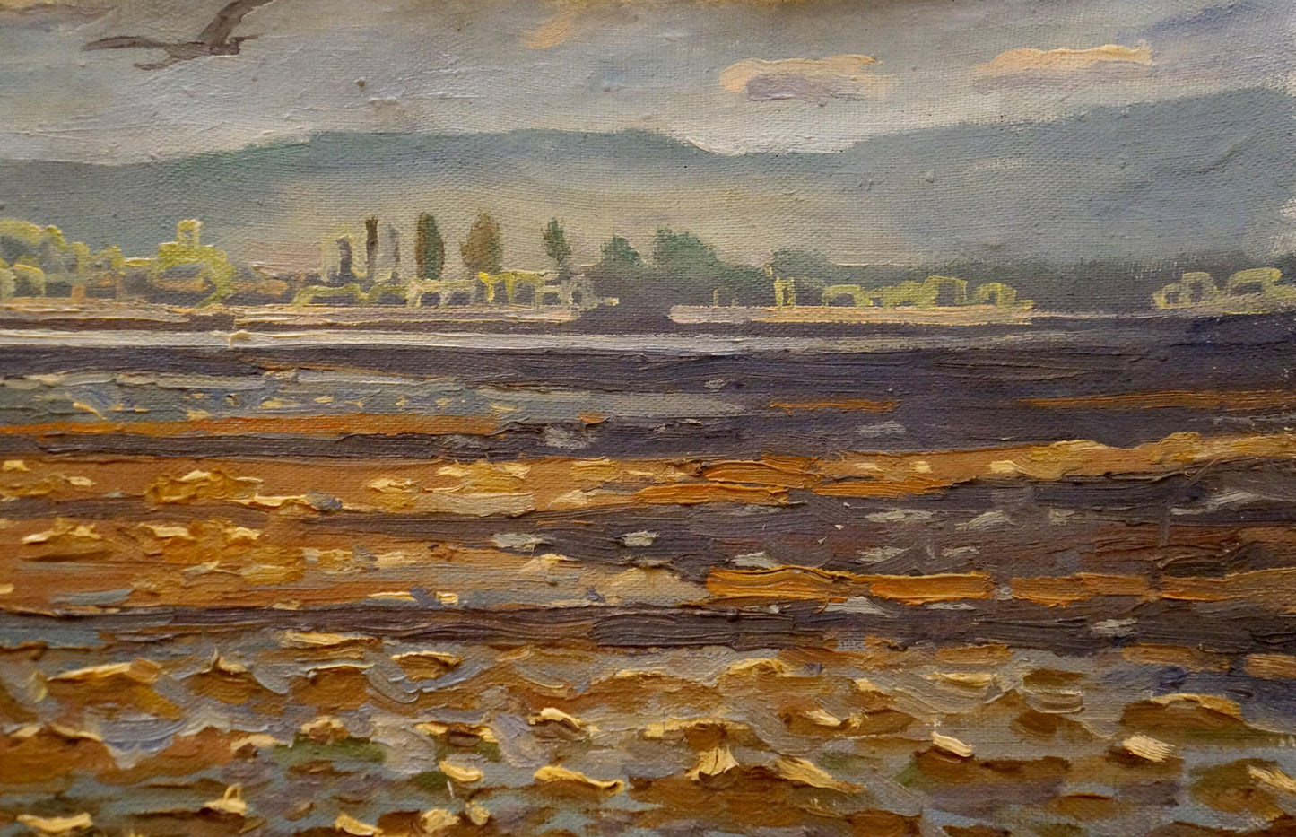 Oil painting Sea evening landscape Nikolay Chernikov