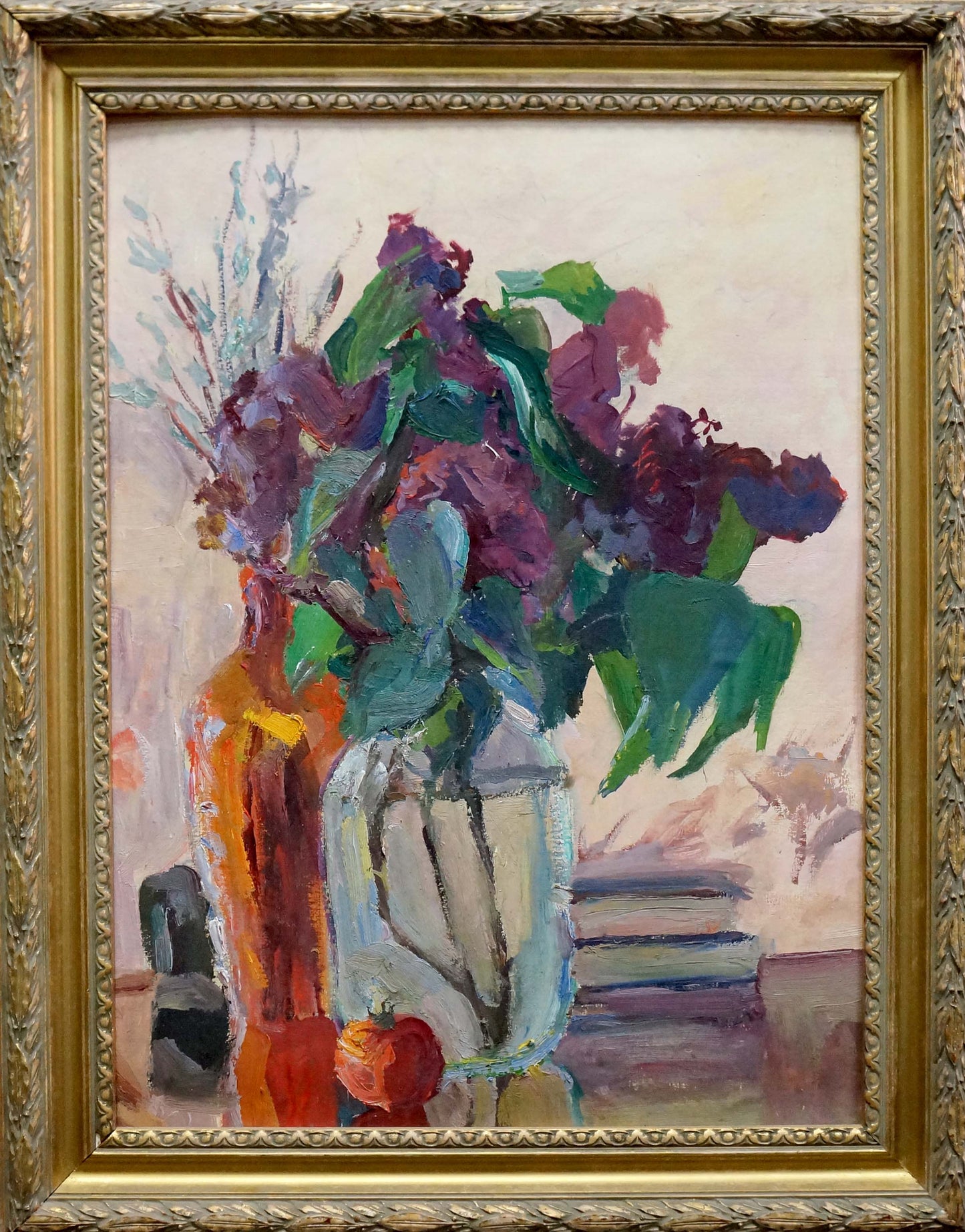 Oil painting Lilac bouquet Gantman Moses Faybovich